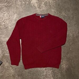Heavyweight Red Textured Sweater